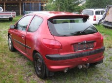 Prodám dily na Peugeot 206 1.4 benzin R.V.99 1.9D3dveř. - 2