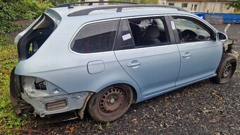 VW golf VI. karoserie + dveře +díly z jiného vozu černá met - 2