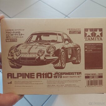Renault Alpine A110, 1:10, Tamiya - lexan karoserie - 2
