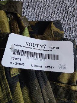 Originál vojenské kalhoty AČR - 2