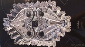 nádherný broušený tác, talíř - 2