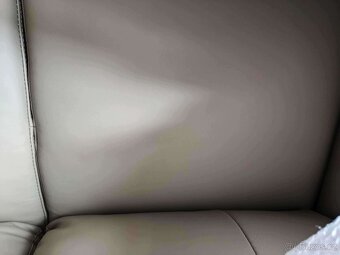 Kožená sedačka šedá - nová (orig zabalená) - 2