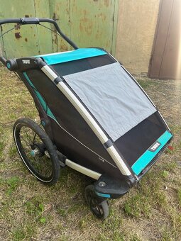 Thule Chariot Double + brzdy + velké přední kolo - 2