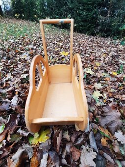 Dětský vozik'auticko'drevene - 2