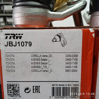2x kulový čep na Toyota - JBJ1079 - 2