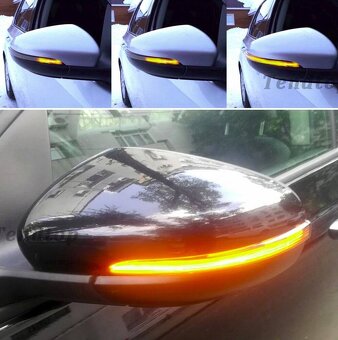 Dynamicke blinkry LED smerovky do spetnych zrcatek - 2