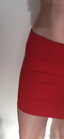 Sexy červená sukně Berschka vel M jako nová minisukně mini - 2
