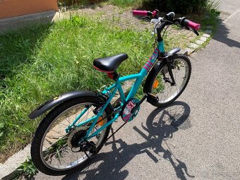 Dětské (holčičí) kolo vel 20 tyrkysové - 2