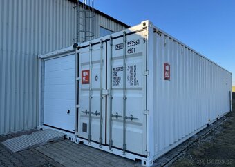Sestava ze 2 lodních kontejnerů 40’HC v RAL 9010 - 2