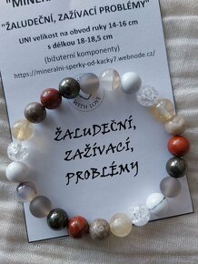 Minerální náramek "Žaludecni, Trávicí, Střevní problemy" - 2