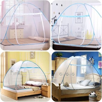 Pop-up moskytiéra 180×200×150 cm - modrá - 2