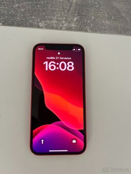 Iphone 12 mini, 256 GB red, hezký stav, cena k jednání - 2
