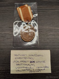 Schutzwall Ehrenzeichen - obranný val, Wehrmacht - 2