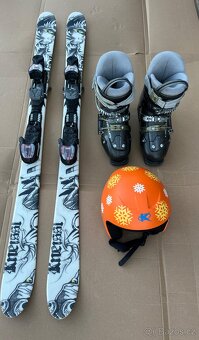 Lyžařský komplet – lyže Volkl 130 cm + boty Head + helma Kee - 2