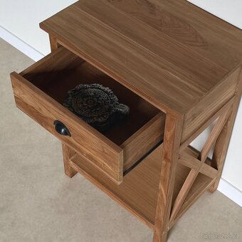 Skříňka, zásuvka, konzola, exotické koloniální dřevo, předsí - 2