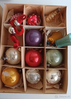 Retro vánoční ozdoby 20 ks - 2