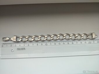 Masivní pánský stříbrný náramek - 2