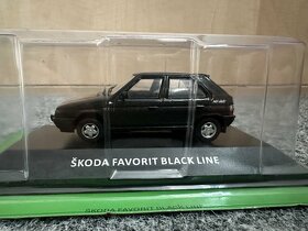 Škoda Favorit Black Line (1:43) Deagostini - 2