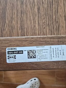 Ikea Oxberg - dveře knihovny - ořech - 2