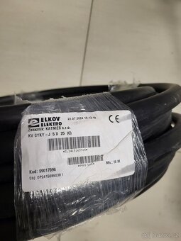 Kabel CYKY-J 5X25 16M NOVÝ - 2