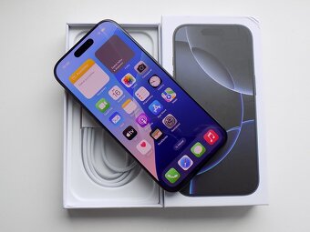 APPLE iPhone 16 Pro 256GB Černý Titan-ZÁRUKA - 100% BATERIE - 2