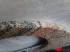Žulová deska pro zápustné umyvadlo - Chata,Chalupa. Brno. - 2
