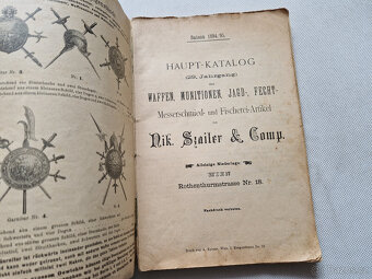 Starý katalog ceník 1894 zbraně střelivo myslivecké vybavení - 2