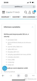 Skříňka pod dvojumyvadlo - 2