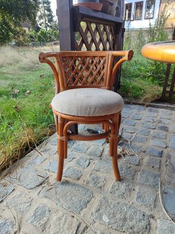 Ratanový jídelní set pro dva - 2