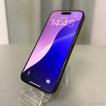 iPhone 15 Pro 128GB černý, pěkný stav, 12 měsíců záruka - 2