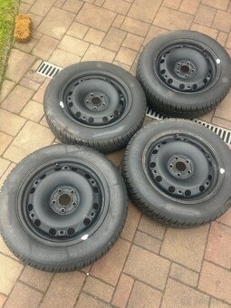 Zimní sada plechových disku 5x100 r 15 Škoda Fabia 3, Rapid - 2