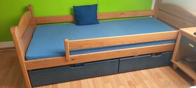 Kvalitní dřevěná postel 90x200 - masiv, žádná náhražka - 2