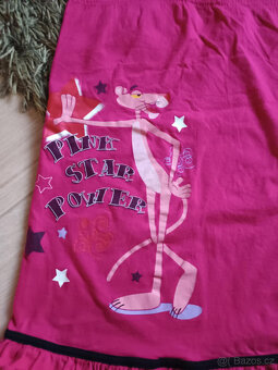 Růžové šaty vel.152 Pink Panther (noční košilka) - 2