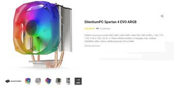 Chladič na procesor SilentiumPC spartan 4 evo ARGB - 2