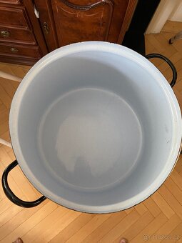 Smaltovaný hrnec s poklicí Ø 32 cm - 2
