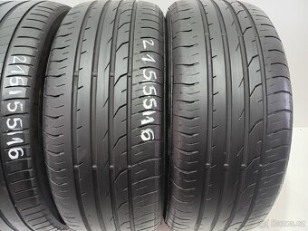 Letní pneu215/55/16 Continental+Michelin - 2