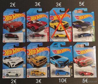 Hot Wheels mainliny na dlhých kartách - 2