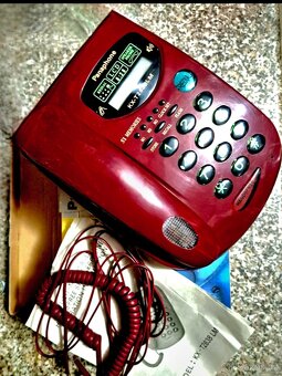 Stolní telefon-červený - 2