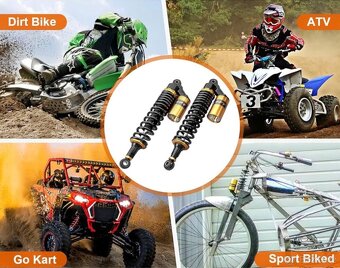 🏍 Pár zadních tlumičů pro motocykl – univerzální, RFY - 2