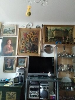 Paříž   -olej /plátno -podpis autora, 99x59/116x74cm. - 2