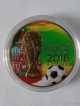 Stříbrná Fifa Rusko Kremlin Ball 2018,zlacená, číslovaná - 2