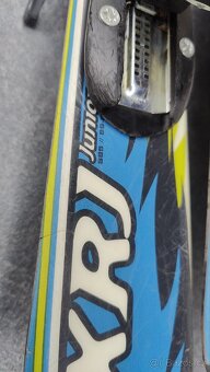 Dětské lyže 89cm, hůlky 85cm, boty zdarma - 2