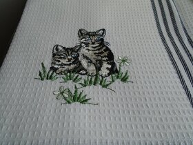 Utěrky 100% bavlněná utěrka likvidace. - 2