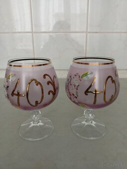 Set skleniček k výročí 40 - 2