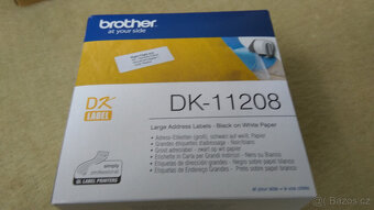 Nové samolepící štítky typ DK-11208 do tiskáren Brother - 2