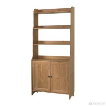 Knihovna Ikea Leksvik s dvířky - 2