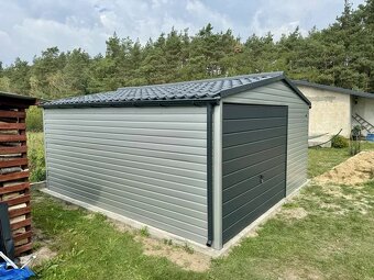 Moderní plechová garáž 6x5 - 2