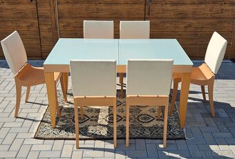 Rozkládací stůl + 6x židle LIGNE ROSET - 2