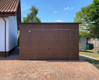 Plechová garáž 4x6,5m - 2