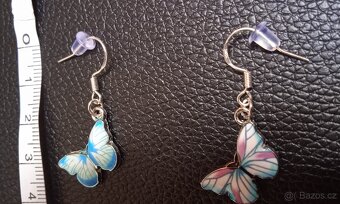 Naušnice 925 s motýlky - 2